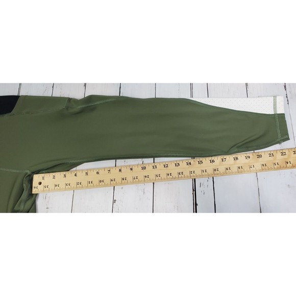 GapFit Sculpt Compression Leggings Womens M Olive Wide Comfort Waistband Gap - Picture 11 of 16